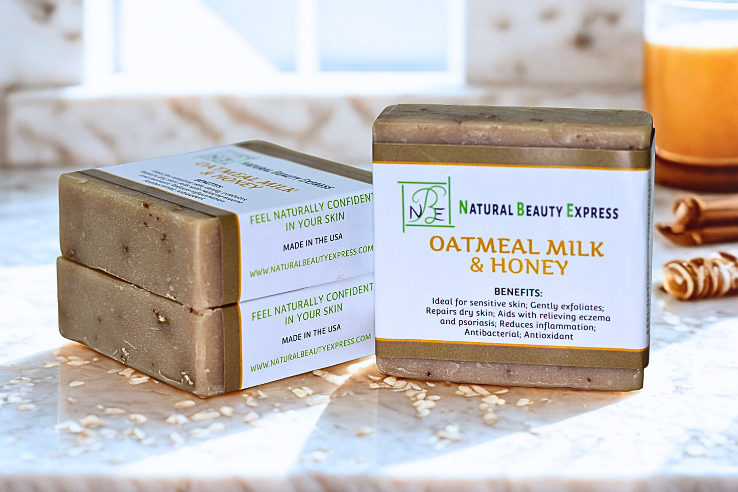 Oatmeal, Milk & Honey Soap (3 Pack)